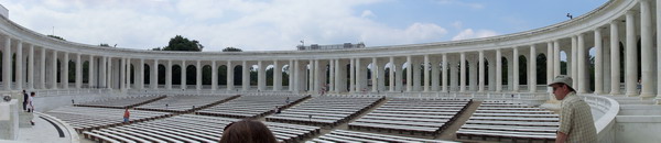 The ampitheatre and Arlington Cemetary