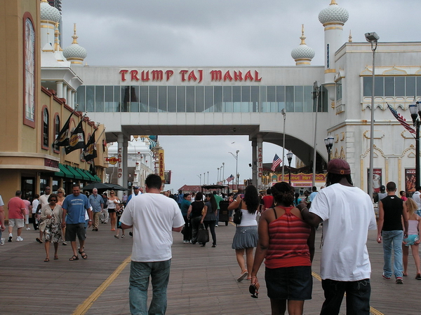 Trump's Taj Mahal brings attacts many arab's to stay at it in Atlantic City.