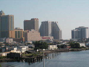 Atlantic City just across the water!  Almost there.
