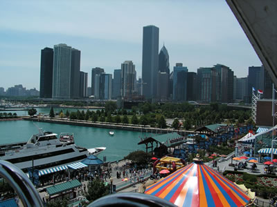 From Navy Pier Ferris Wheel, Chicago