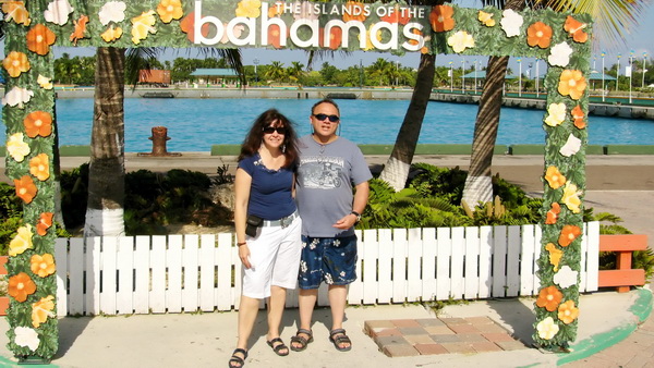 Robin and I on the Nassau Dock