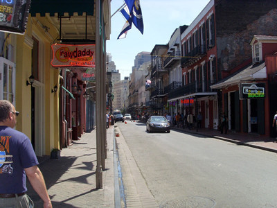 Bourbon St. Walk New Orleans.