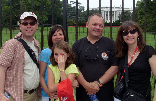 The whole gang of us at the White House.